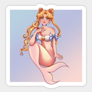 Moon Mermaid Sticker